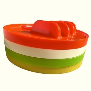 Vintage Retro 1960’s, 1970’s  Taco Fiesta Plates 4 set